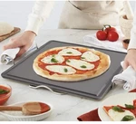Alex Dash 14 Inch Square Pizza Ceramic Stoneware Stainless Support Handles. Fixed Price $20.93.