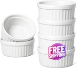 Tauci Ceramic Ramekins 4 Oz Set Of 6 Oven Safe Creme Brulee & Souffle Cups. Fixed Price $26.99.