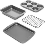 Ecolution Non-stick Toaster Oven Bakeware Set 4-PIECE, Carbon Steel, Easy Cle. Fixed Price $36.93.