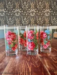 Pioneer Woman Vintage Floral Tumblers Drinking Glasses 16 Oz Set Of 4. Fixed Price $39.99.