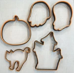 New! Halloween Cookie Cutter Set (5PCS)BPA-FREE Ghosts,cat,haunted House,pumpkin. Fixed Price $5.99.