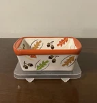 Tara Temptations Fall Harvest Autumn 12OZ Mini Loaf Pan & Plastic Lid #973195. Fixed Price $7.96.