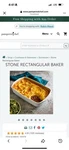Pampered Chef 9 13 Baker #10077 Stoneware Pan Rectangle In Box. Fixed Price $49.99.