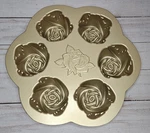 Nordic Ware Rosebud Cakelet Baking Pan 6 Mini Flower Cast Aluminum. Fixed Price $19.95.