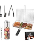 Global Quality Solutions Stainless Steel Grill Baskets W/ Accessories Set Of 5. Fixed Price $59.99.