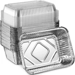 Montopack Disposable Takeout Pans With Clear Lids 5LB, Aluminum Foil - Silver. Fixed Price $32.16.