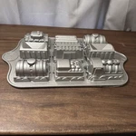 Nordic Ware 3D Railway Train Cake Pan Mold Cast 5 Cups 1.2 Liter New. Fixed Price $26.35.