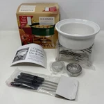 Vtg Chantal Fun Fondue Tealight Warmer Keep Queso, Chocolate, Butter, Sauce. Fixed Price $24.90.