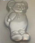 Vtg 1987 Wilton Little Mouse Cake Aluminum Pan Mold 2105-2380 16 X 9.75. Fixed Price $6.00.