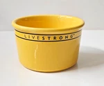 Chantal Livestrong Yellow Ramekin Round Stoneware 1 Cup L93-RM08 2006. Fixed Price $10.97.