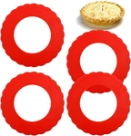 4 Pcs Mini Pie Crust Shields, Silicone Pan For Baking,. Fixed Price $12.73.