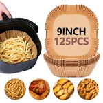 9 Inch Air Fryer LINERS,125 Pcs Parchment Paper, Disposable P.... Fixed Price $18.02.