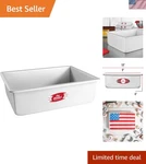 Fat Daddio's Anodized Aluminum Sheet Cake Pan, 9X13X4 Inch - Ideal For Baking. Fixed Price $50.39.