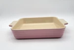 Le Creuset Stoneware 23CM Square Baking Baker Dish Chiffon Pink Mint. Fixed Price $35.00.