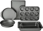 6 Piece Nonstick Bakeware Set Carbon Steel Cake Muffin Cookie Loaf Pans. Fixed Price $43.99.