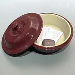 Pampered Chef Round Covered Baker #1364 Stoneware Casserole Cranberry 1.5L Cup. Fixed Price $34.95.