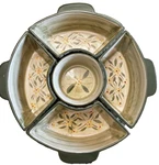 Old World Green Temp-tations Presentable Ovenware By Tara 6 Pc Serving Set. Fixed Price $44.03.