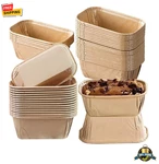 50PCS Rectangular Loaf Cake Cases Greaseproof Paper Baking Moulds. Fixed Price $14.99.