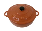 Gourmet Du Village Baked Dips Hot Baker Orange Lidded Dish Casserole. Fixed Price $22.99.