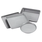 Farberware Bakeware Steel Nonstick Toaster Oven Pan Set, 4-PIECE Baking. Fixed Price $27.55.