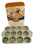 Nordic Ware Pumpkin Patch Muffin, Mini Bundt Pan Platinum Collection New T1095. Fixed Price $48.99.