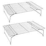 Cooling Set, P&p Chef 2-TIER Stackable Stainless Steel Wire For Ba.... Fixed Price $30.68.