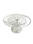 Glass Pedestal Cake Stand Us Eapg Clear Plate Jewel Star 1900S Scalloped Edge. Fixed Price $75.48.