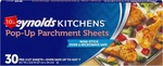 New, Kitchens Pop-up Parchment Paper Sheets, 30 Count, 10.75 In X 13.75. Fixed Price $6.46.