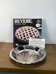 Vintage Revere Ware Stainless Steel Round Pie Pan #2519 New Box. Fixed Price $49.99.