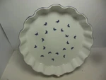 Shafford Blue Ducks White Fine Porcelain Microwave & Oven Baking Dish 10". Fixed Price $19.99.