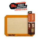 Silpat Nonstick Silicone Baking Mat 8 X 11.5 Petite Jelly Roll Quarter Sheet. Fixed Price $18.95.