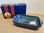 10.5" Loaf Pan Blue Basque Ceramique Andalusian Stoneware, Elegant & Beautiful!!. Fixed Price $9.99.
