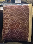Amazonbasics Queen Cotton Blend Sheet Set Purple Floral Geometric Bedroom. Fixed Price $35.00.