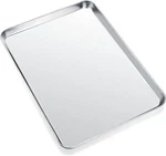 Cookie Sheets For Baking, Stainless Steel 12INCH, Silver. Fixed Price $27.97.