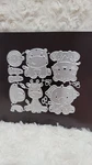 Designer Cute Safari Animals Cutting Dies 8 Piece Set. Fixed Price $12.00.