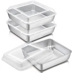 P&p Chef Pp Square Baking Cake Pan Lid Stainless Steel Lasagna Brownie. Fixed Price $40.36.