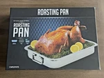 Ovente Roasting Pan X 9.3 Inch Stainless Steel Silver CWR23131S. Fixed Price $29.95.