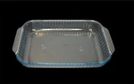 Vintage Pyrex 233-S Baking Dish Qt 13 9 Fluted Aqua Glass. Fixed Price $18.96.