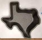 Cocinaware Texas State Shaped Small Cast Iron Baking Cornbread Pan Dish. Fixed Price $20.00.