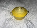 Nib Creuset Stoneware Mini Cocotte 8OZ/250ML Soleil Yellow Color!. Fixed Price $34.98.