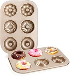 2 Count Mini Small Doughnut Baking Pan Nonstick, 6-CAVITY, Carbon Steel. Fixed Price $23.34.