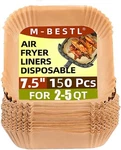 Inch Air Fryer Parchment Paper Liners SQUARE,150 7.5"SQUARE-150PCS, Wood. Fixed Price $18.55.