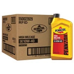 Pennzoil High Mileage 10W-40 Motor Oil, (6 Pack) Quart, Amber/brown. Fixed Price $37.09.