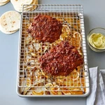 Pampered Chef:half Sheet Pan & Baking Rack Set-freeshipping. Fixed Price $47.20.