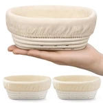 Fanfanwin 2 Pack Mini Bread Proofing Baskets With Liners Banneton Dou.... Fixed Price $25.05.