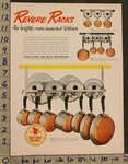 Kitchen Cook Pan Pot Revere Ware Rack Copper Steel Decor Rome Ny Ad SN63. Fixed Price $38.95.