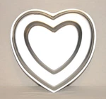 Wilton Double Tier Heart Aluminum Cake Pan 1981 #502-2695. Fixed Price $12.95.