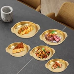5 Pcs Paella Pans Serving Stainless Steel Seafood Kitchen Platter. Fixed Price $66.78.