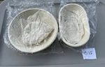 9" Banneton Bread Proofing Basket Set 2 Round & Oval Rattan, Sourdoug. Fixed Price $20.00.