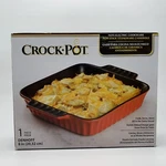 Crockpot Casserole Dish 8" Non-stick Stoneware. Fixed Price $20.00.